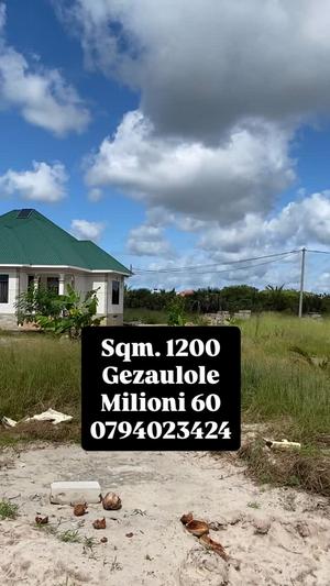 Plot for sale in Gezaulole, Dar Es Salaam sqm 1200