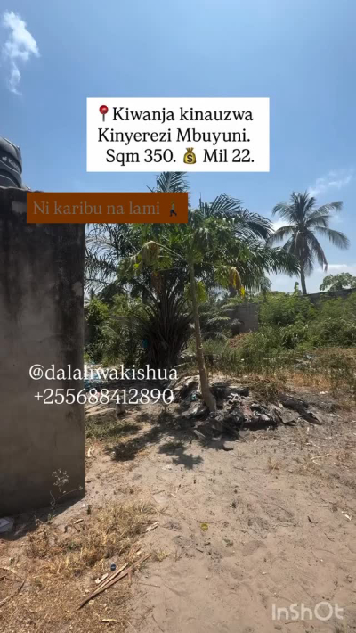 Kiwanja kinauzwa Kinyerezi, Dar Es Salaam