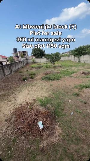 Plot for sale in Mbweni Jkt, Dar Es Salaam sqm 1150