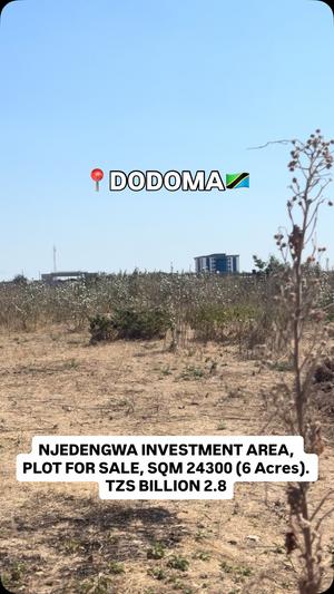 Kiwanja kinauzwa Itega, Dodoma (6 acre)