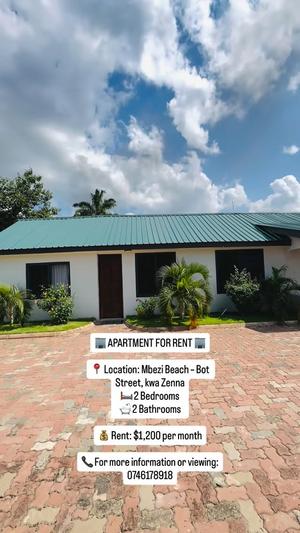 2 Bedrooms House/Apartment for Rent in Mbezi Beach, Dar Es Salaam 2 Bedrooms House/Apartment for Rent in Mbezi Beach, Dar Es Salaam