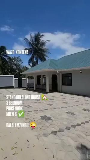 Nyumba ya vyumba vitatu inapangishwa Wazo, Dar Es Salaam Nyumba ya vyumba vitatu inapangishwa Wazo, Dar Es Salaam
