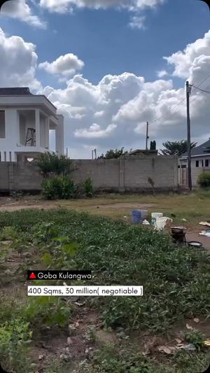 Kiwanja kinauzwa Goba Kulangwa, Dar Es Salaam sqm 400 Kiwanja kinauzwa Goba Kulangwa, Dar Es Salaam sqm 400