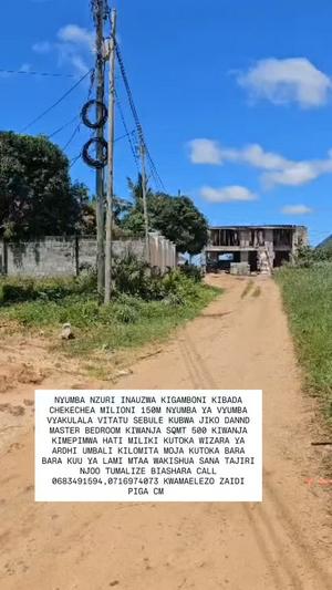 Nyumba ya vyumba vitatu inauzwa Kigamboni Kibada Chekechea, Dar Es Salaam