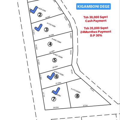 Residential Plots for Sale in Kigamboni Dege, Dar Es Salaam