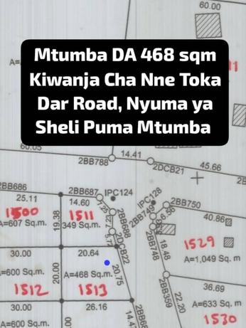 Residential Plot for Sale in Mtumba Mji Wa Serikali, Dodoma (468 sqm) Residential Plot for Sale in Mtumba Mji Wa Serikali, Dodoma (468 sqm)