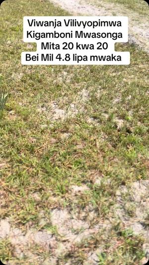 Viwanja vinauzwa Kigamboni Mwasonga, Dar Es Salaam sqm 400 Viwanja vinauzwa Kigamboni Mwasonga, Dar Es Salaam sqm 400