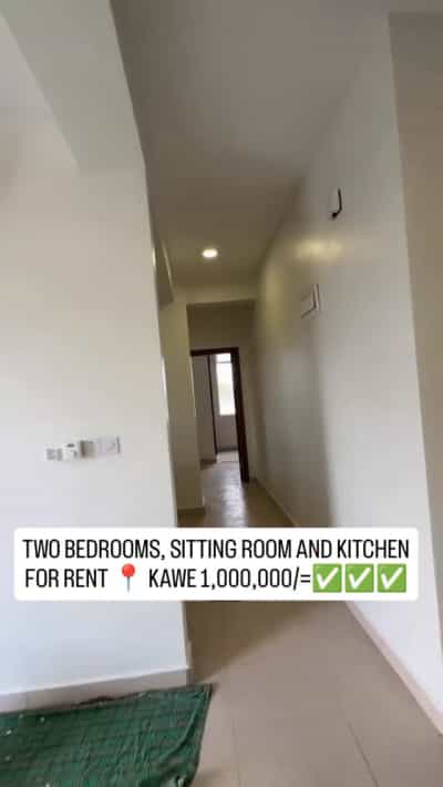 Apartment ya vyumba viwili inapangishwa Kawe, Dar Es Salaam