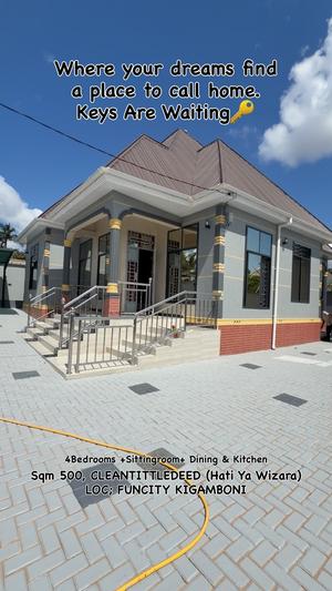 4 Bedrooms House for Sale in Funcity Kigamboni, Dar Es Salaam (500 sqm)