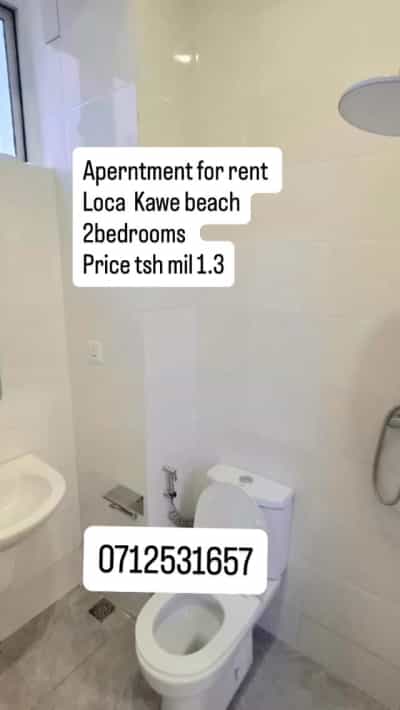 Apartment ya vyumba viwili inapangishwa Kawe Round About, Dar Es Salaam