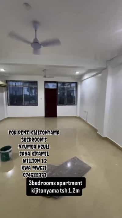 Nyumba ya vyumba vitatu inapangishwa Kijitonyama, Dar Es Salaam