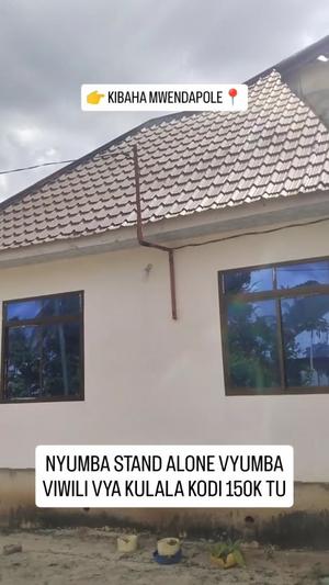 Nyumba ya vyumba viwili inapangishwa Kibaha Mwendapole, Pwani