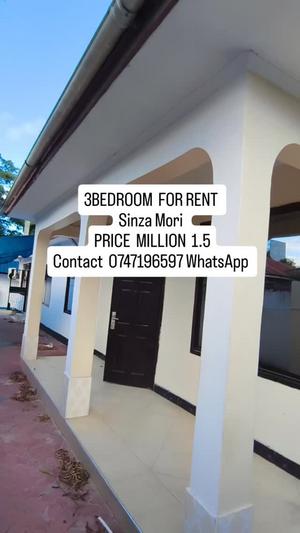 3 Bedrooms House for Rent in Sinza Mori, Dar Es Salaam