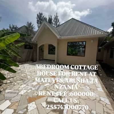 Nyumba ya vyumba vitatu inapangishwa Mateves, Arusha Nyumba ya vyumba vitatu inapangishwa Mateves, Arusha