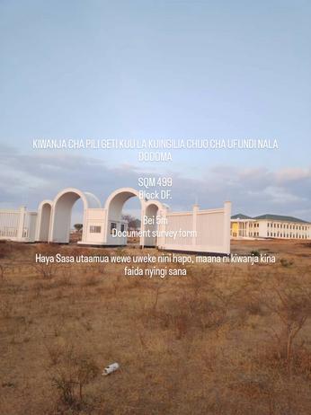 Residential Plot for Sale in Nala, Dodoma (499 sqm)