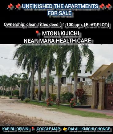 Kiwanja kinauzwa Mtoni Kijichi, Dar Es Salaam (1100 sqm)