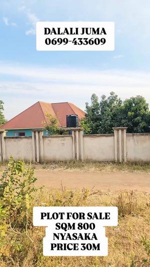 Kiwanja kinauzwa Nyasaka, Mwanza (800 sqm) Kiwanja kinauzwa Nyasaka, Mwanza (800 sqm)