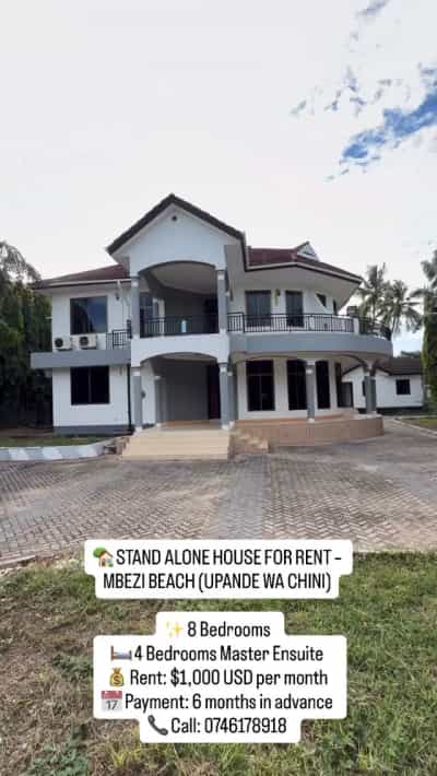 Nyumba ya vyumba 8 inapangishwa Mbezi Beach, Dar Es Salaam
