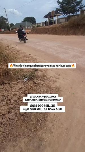 Viwanja vinauzwa Kibamba Shule Hondogo, Dar Es Salaam (400 sqm) Viwanja vinauzwa Kibamba Shule Hondogo, Dar Es Salaam (400 sqm)