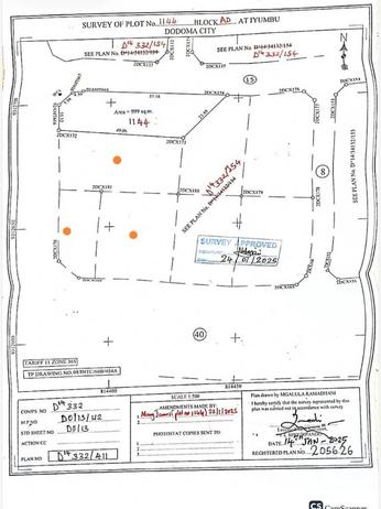 Kiwanja kinauzwa Iyumbu, Dodoma sqm 2500 Kiwanja kinauzwa Iyumbu, Dodoma sqm 2500