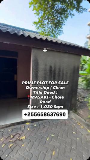Kiwanja kinauzwa Masaki, Dar Es Salaam sqm 1030 Kiwanja kinauzwa Masaki, Dar Es Salaam sqm 1030