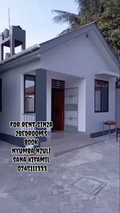 Nyumba ya vyumba viwili inapangishwa Sinza, Dar Es Salaam