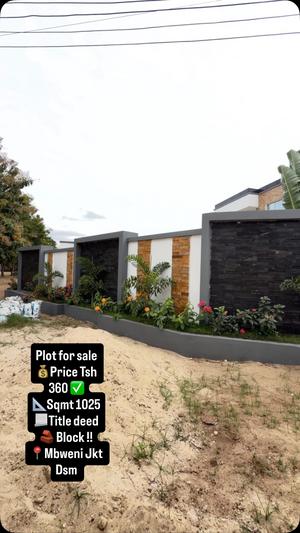 Plot for sale in Bahari Beach, Dar Es Salaam sqm 1025 Plot for sale in Bahari Beach, Dar Es Salaam sqm 1025