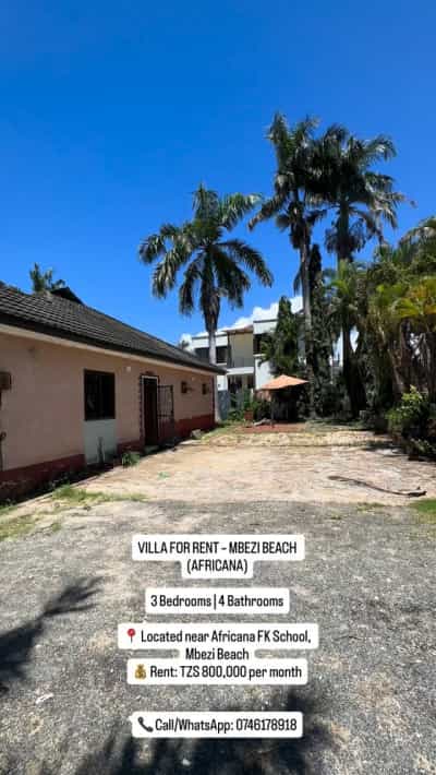 Villa ya vyumba vitatu inapangishwa Mbezi Beach, Dar Es Salaam Villa ya vyumba vitatu inapangishwa Mbezi Beach, Dar Es Salaam