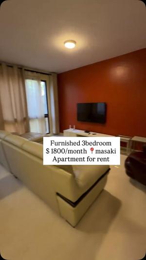 Apartment (Furnished) ya vyumba vitatu inapangishwa Masaki, Dar Es Salaam