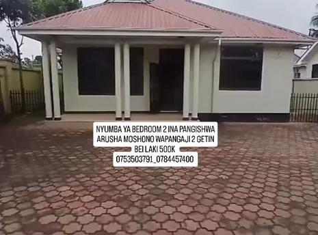 Nyumba ya vyumba viwili inapangishwa Moshono, Arusha