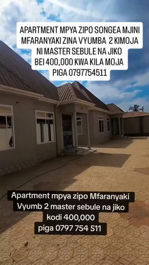 Nyumba ya vyumba viwili inapangishwa Mfaranyaki, Ruvuma Nyumba ya vyumba viwili inapangishwa Mfaranyaki, Ruvuma