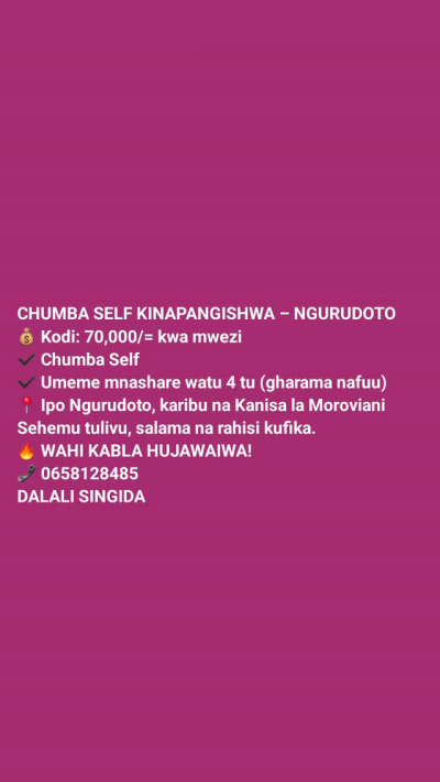 Nyumba inapangishwa Salama, Mara