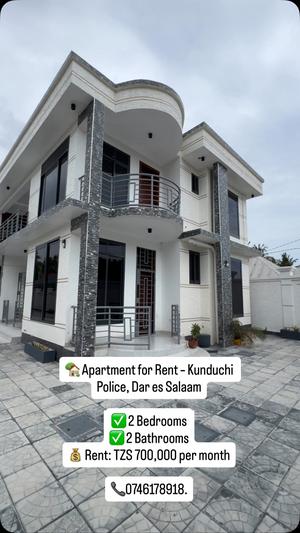 2 Bedrooms Apartment for Rent in Kunduchi Police, Dar Es Salaam