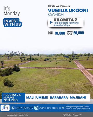 Plots for sale in Kigamboni Vumilia Ukooni, Dar Es Salaam