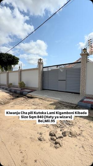 Plot for sale in Kigamboni Kibada, Dar Es Salaam sqm 840