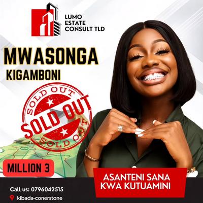Residential Plots for Sale in Mwasonga, Kigamboni, Dar Es Salaam (450 sqm) Residential Plots for Sale in Mwasonga, Kigamboni, Dar Es Salaam (450 sqm)