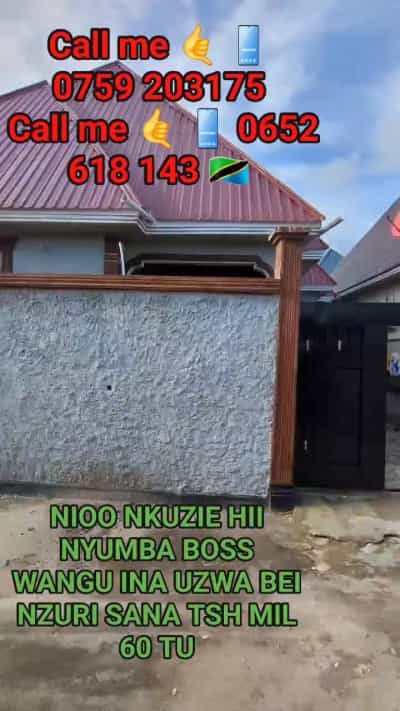 Nyumba ya vyumba 6 inauzwa Mbagala Chamazi, Dar Es Salaam (400 sqm)