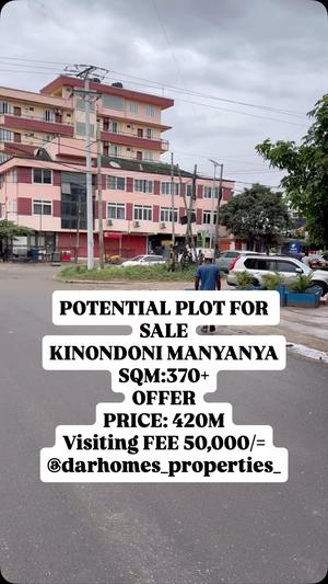 Plot for sale in Kinondoni Manyanya, Dar Es Salaam sqm 370