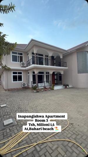 Apartment ya vyumba vitatu inapangishwa Bahari Beach, Dar Es Salaam