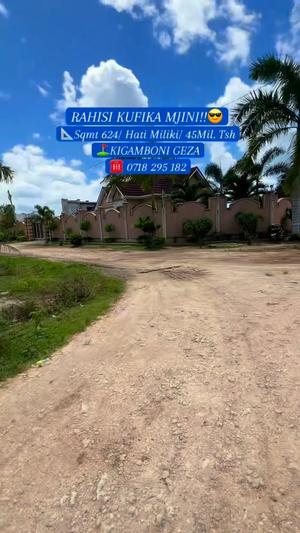 Plot for sale in Kigamboni Geza, Dar Es Salaam sqm 624