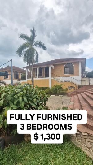 Nyumba (Furnished) ya vyumba vitatu inapangishwa Mikocheni, Dar Es Salaam