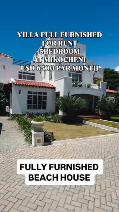 Villa (Furnished) ya vyumba vitano inapangishwa Mikocheni Beach, Dar Es Salaam