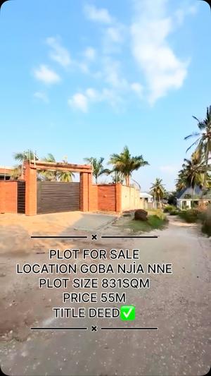 Kiwanja kinauzwa Goba Njia Nne, Dar Es Salaam sqm 831 Kiwanja kinauzwa Goba Njia Nne, Dar Es Salaam sqm 831