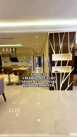 4 Bedrooms Furnished Apartment for Rent in Masaki, Dar Es Salaam