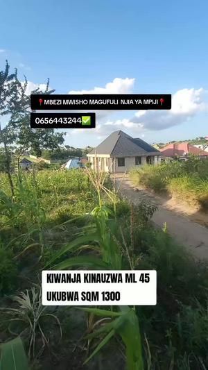Kiwanja kinauzwa Mbezi Mwisho, Dar Es Salaam (1300 sqm) Kiwanja kinauzwa Mbezi Mwisho, Dar Es Salaam (1300 sqm)