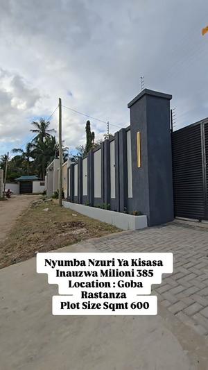 Nyumba ya vyumba vitatu inauzwa Goba Lastanza, Dar Es Salaam (600 sqm)
