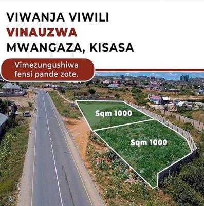 Viwanja vinauzwa Kisasa Mwangaza, Dodoma sqm 2000