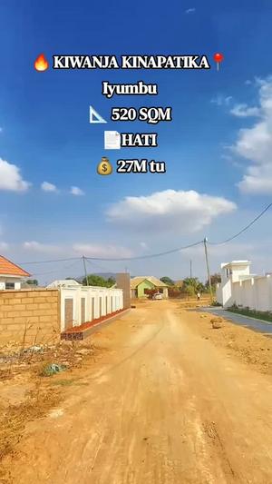 Kiwanja kinauzwa Iyumbu, Dodoma (520 sqm)