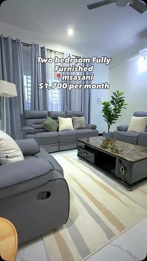 Nyumba (Furnished) ya vyumba viwili inapangishwa Msasani, Dar Es Salaam