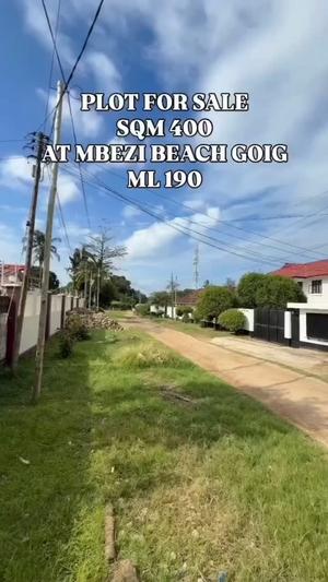 Kiwanja kinauzwa Mbezi Beach, Dar Es Salaam sqm 400